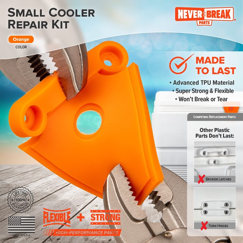 NeverBreak Igloo Cooler Replacement Hinge & Latch Set | High