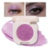 Single Purple Shimmer Sparkly Eyeshadow,Bright High Pigment Intense Monochrome Eye