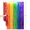 Binpeng Rainbow Foil Fringe Curtain Metallic Tinsel Foil Fringe Streamers