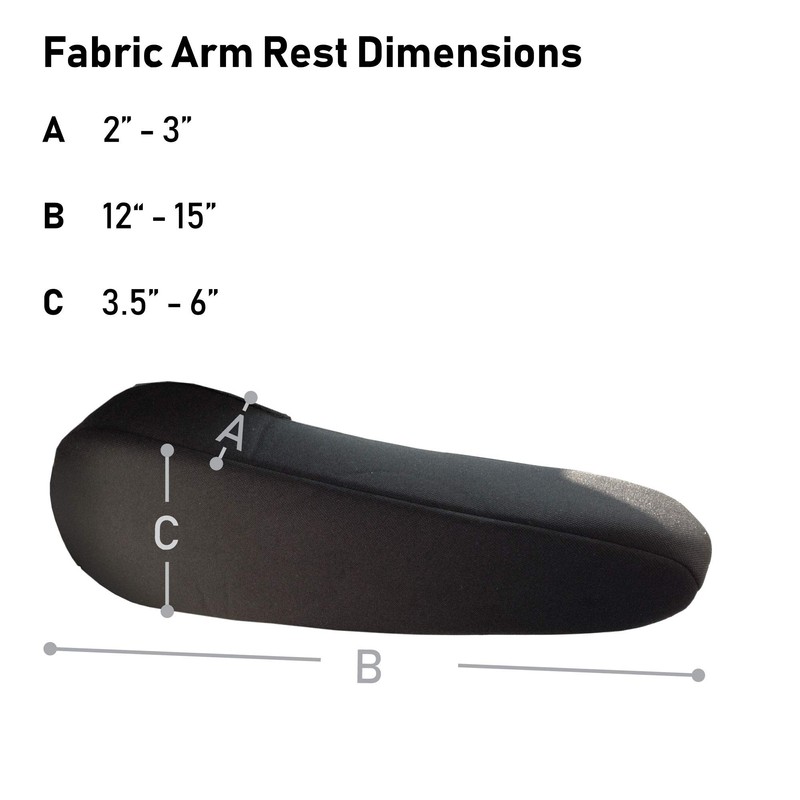 FH Group Flat Cloth Fabric Armrest Cover Semi-Universal Fit, One