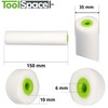 ToolSpace 10x Polyurethane Foam Cartridges for Paint Rollers - 15cm