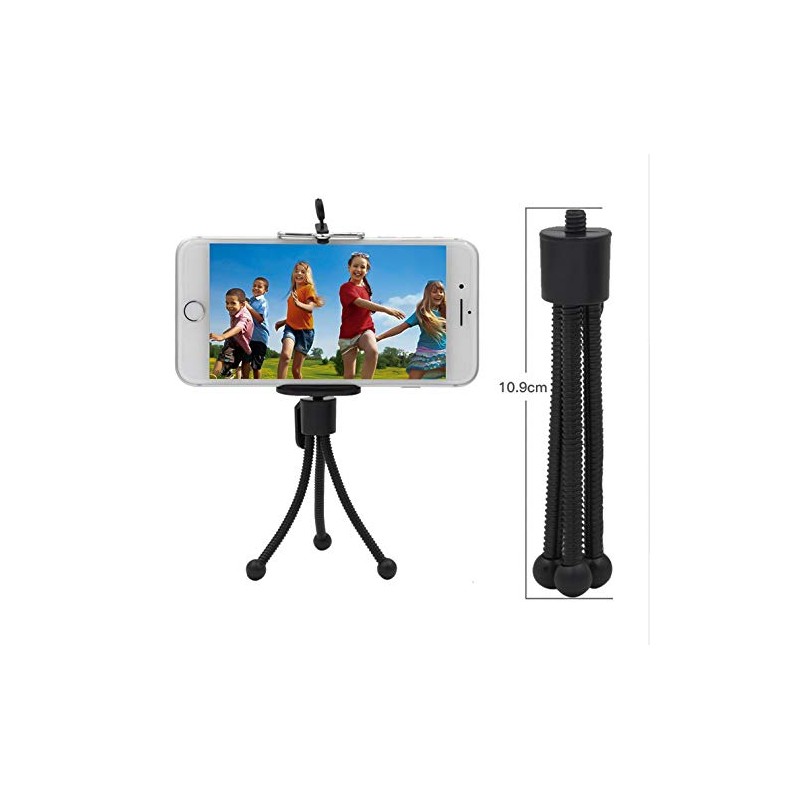 Flexible Mini Table Tripod Black 1/4 Inch 1/4 Table Camera