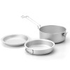 High hardness aluminum oxide outdoor cookware set compact and convenient