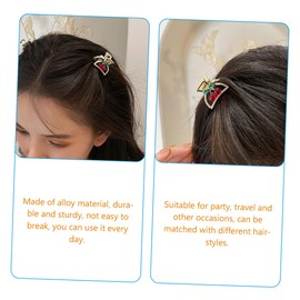 WOONEKY Cherry Hair Clips Small Claw Clips with Pearl Design for Women and Girls Cute Bangs Hairpins for All Hair Types Lightweight and Durable Accessories for Elegant Hairstyles