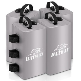 Hatway Canopy Water Weight Bag,88 LBS Water Tent Weights Set of 4 Leg Weights for Pop Up Canopy,Gazebo,Canopies,Tent-4 * 10L-Gray