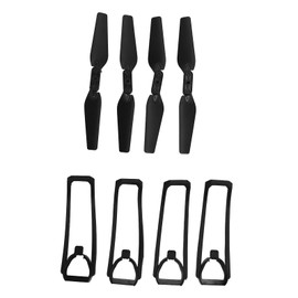 Drfeify Folding Drone Replacement Parts Propeller Protective Covers with Charging Cable for E88 E99 K3 E100