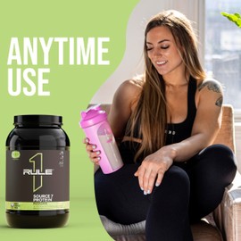Rule 1 Proteins Source 7 Protein C Gelato-Inspired Flavors, Velvety Smooth Texture, 22g Sustained Protein with 10g EAAs from 7 Premium Sources (2 Pounds*, Chocolate)