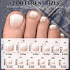 240pc Ombre Press on Toenails Women Fake Toe Nails with