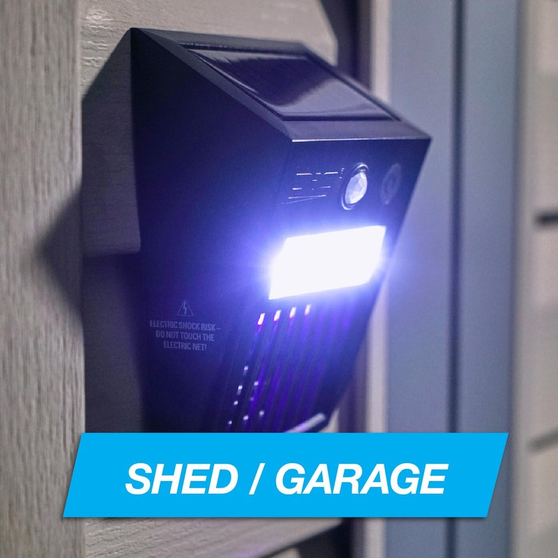 PIC 2-in-1 Solar Bug Zapper and Motion Sensor LED Light,
