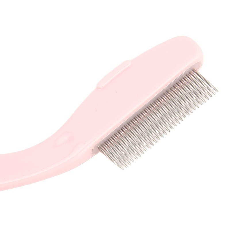 5pcs Curve Handle Lash Comb Stainless Steel Folding Eyelash Teeth