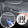 4 Pcs Door Window Control Panel Cover Carbon Fiber Style