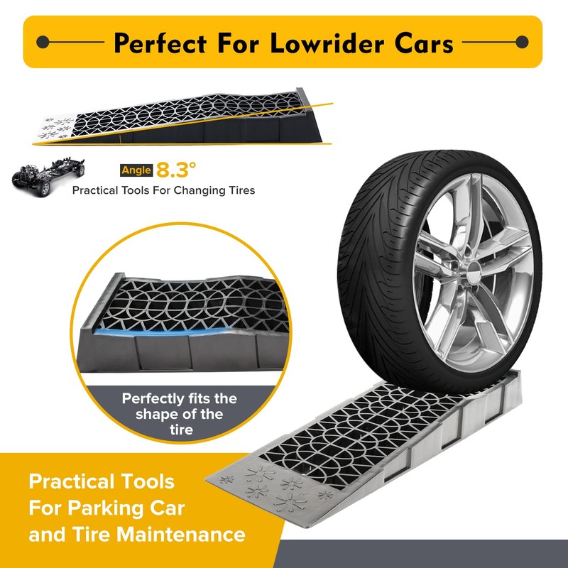 Donext Ramps Low Profile Plastic Car Service Ramps 3 Ton