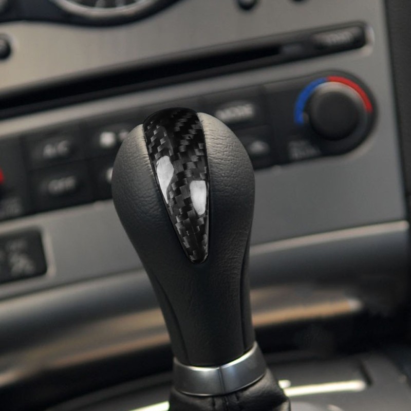 Carbon Fiber Gear Shift Knob Cover Trim Replacement for Infiniti