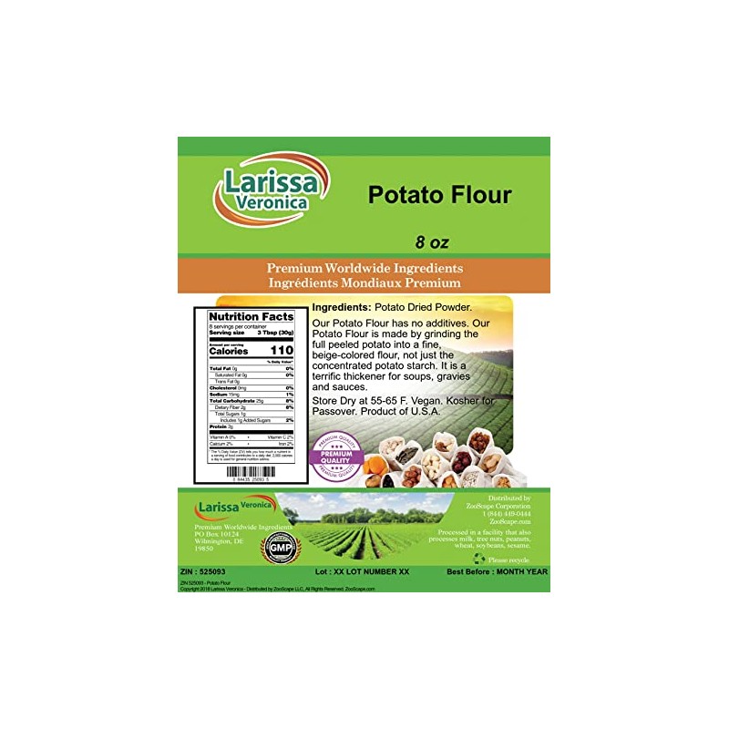 Potato Flour (8 oz, ZIN: 525093) - 2 Pack