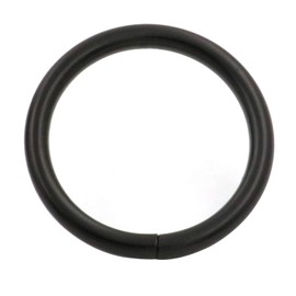 Tianbang Black 1.2" Inner Diameter O Ring Non Welded Pack of 10