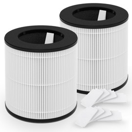 M05 Replacement Filter Compatible with MOOKA M05 Air Purifier, H13 True HEPA Filter, 3-Stage Filtration System, 2 Pack (with Extra 8-Pieces Aroma Pad)