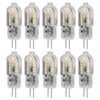 10Pcs Bi Pin Bulbs 12LED 1.2W G4 LED Bulb for