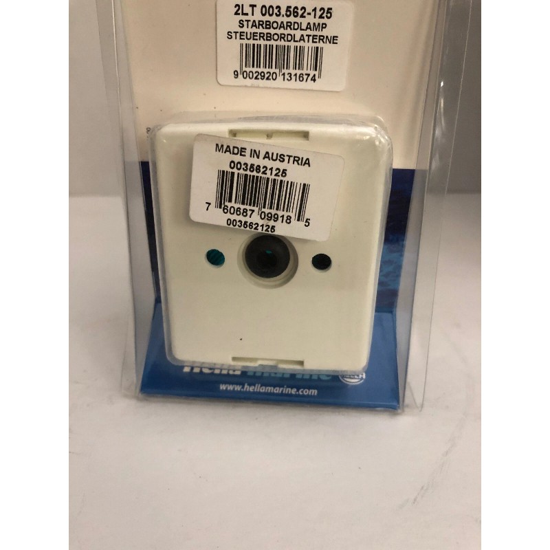 HELLA MARINE 003562125 Starboard Navigation Lamp- Incandescent - 1nm -
