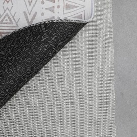 fowong Non Slip Rug Underlay, 80 x 150cm PVC Rug Pads Multipurpose Anti Slip Rug Underlay Control Underlay Gripper For Home, Office, Car, Pallet, Drawer Liners - White