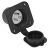 2 Pole 3 Wire Flange Power Inlet Straight Blade Receptacle