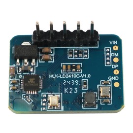 DollaTek Ld2410c 24ghz Radar Sensor Module Human Presence Detection With Fmcw 5m Range Uart/Gpio Output For Smart Home Security Systems