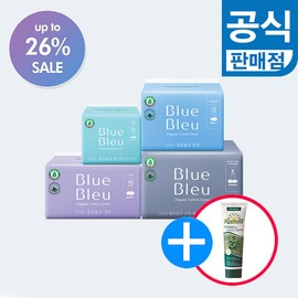 Organic pure cotton cover blue blue large collection, medium size 6 packs / 유기농 순면 커버 블루블루 대 모음전, 중형 6팩
