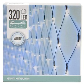 320 LED Light Net, 3 m x 1.5 m for Outdoor and Indoor Use, Light Chain, Outdoor Lighting, Christmas Lighting