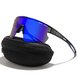 Cleoxyge Polarized Modern Cycling Sunglasses UV-400 Protection, Baseball Sunglasse Outdoors Sports for Cycling Baseball (Polarized Blue Lens)