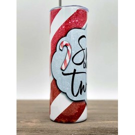 Sweet But A Little Twisted Tumbler | Christmas Tumbler | Christmas Gifts under 25 | Christmas Gift | Gifts For Her | 20oz Skinny Tumbler