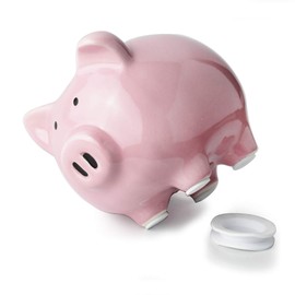 Pink Piggy Banks for Girls Boys Kids,Adult Coin Bank