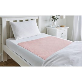 Drylife Super Absorbent Washable Single Bed Protector Pad with Tucks | Thin Reusable Incontinence Bedding Protection, Comfortable & Durable - 85cm x 90cm (Pack of 1)