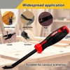 Heavy Duty Upholstery Staple Remover with Gloves, Chrome Vanadium Steel