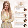 Elailite Real Hair Extensions Bondings 60 cm #613 Light Blonde
