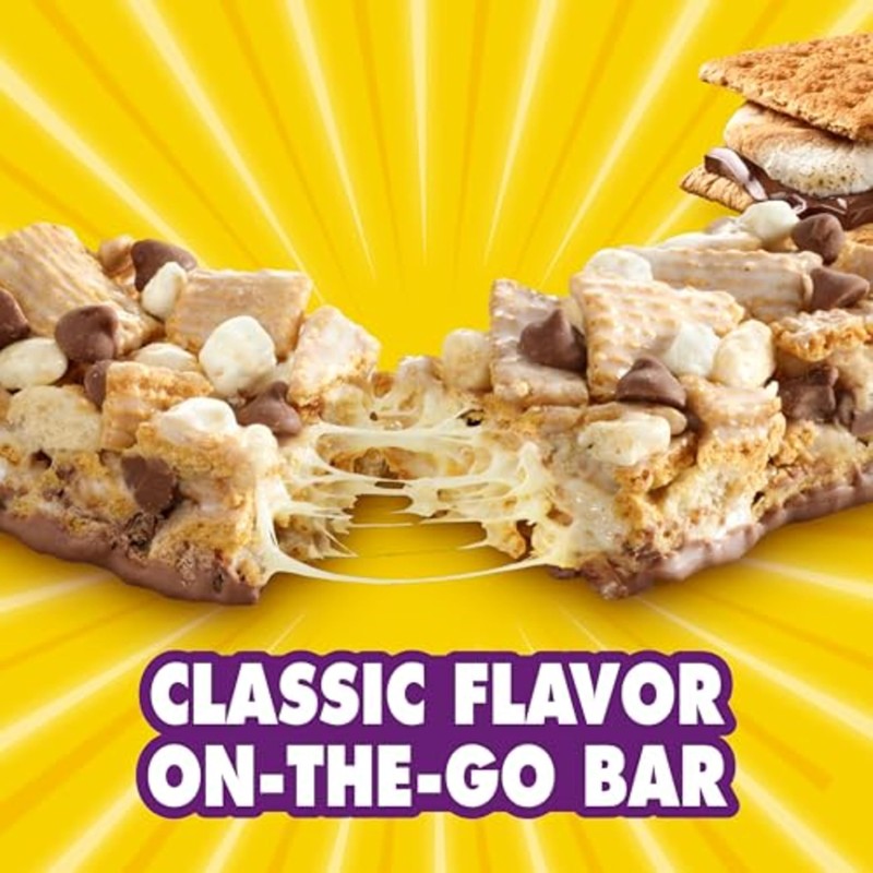 Lucky Charms and Golden Grahams S'mores Cereal Treat Bars, Snack