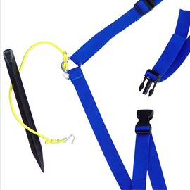 Do It Tennis Douglas Outdoor Volleyball Boundary Lines, 1 Inch Blue Webbing