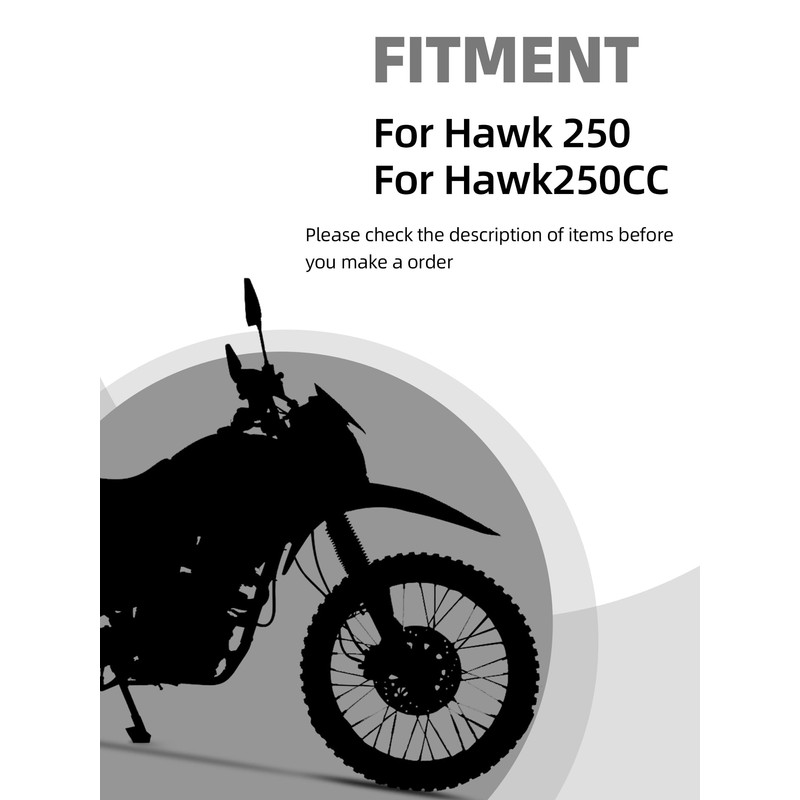 BAOUFF 15 Tooth Steel Front Sprocket for Hawk 250,Dirt Bike