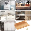 Cjueiom 6 Pack Concealed Kitchen Cupboard Handles 128mm Hole Center