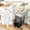 DREAMADE Rolling Cart with Storage Drawers, Utility Cart with Removable