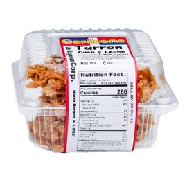 La Bayamesa | Caribena | Turron (Coco y Leche) | 6 Oz (170g) | Sugar, Coconut and Milk candy | Pack of 02 Crunchy Gourmet Coconut Candy