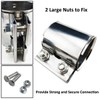 MOCNT Exhaust Clamp Pipe Connector 2.75 Inch Butt Joint Exhaust