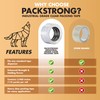 Packstrong Industrial Grade Clear Packing Tape 6 Rolls - 110