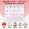 Beauticom USA Small Empty 10 Space Nail Art Tip Storage