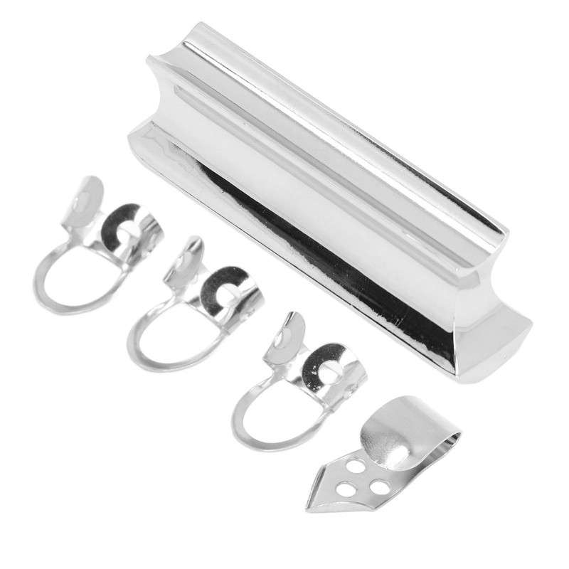 Guitar Slide Tone Bar with Thumb and Finger Picks Solid