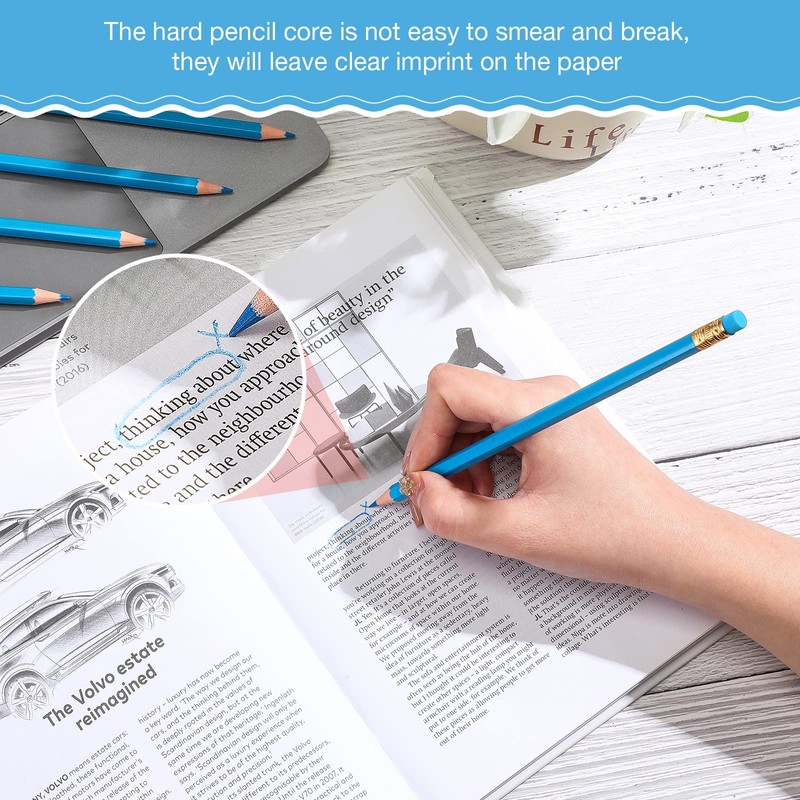 12 Pieces Erasable Pencils Pencils Sharpened Pencils HB Pencils with