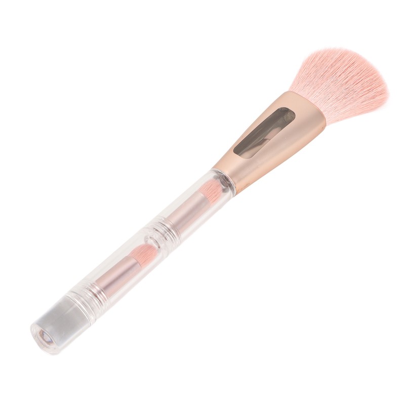 4 in 1 Makeup Brush Simple Elegant Portable Transparent Handle