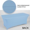 Jeloris Spandex Open Back Tablecloth (6FT, Light Blue) Fitted, Washable,