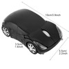 Dpofirs 2.4G Car Shaped Wireless Mouse, 1600DPI Optical Mouse, 2.4GHz