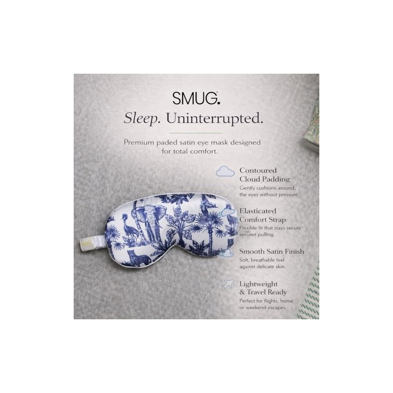 SMUG Cloud Padded Satin Sleep Masks | Skin & Hair