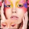 Tabla Mascarilla Práctica Maquillaje Silicona Modelo Ojos F