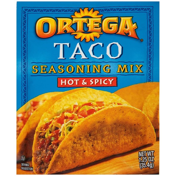 Ortega Seasoning Mix, Hot & Spicy Taco, 1.25 oz
